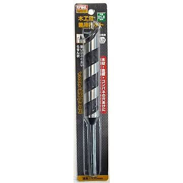 (業務用15個セット) TRAD 木工用兼用ビット/先端工具 【穴径：21mm】 インパクト12V対応 TWK-21.0 〔DIY用品/大工道具〕