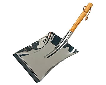レデッカー ウッド柄のスコップちりとり(ステンレス)  45cm 207066