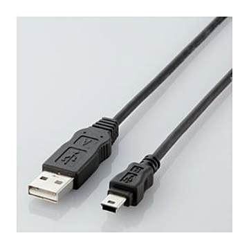 (まとめ)エレコム エコUSBケーブル(A-miniB・1m) USB-ECOM510【×5セット】