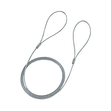 (まとめ)サンワサプライ eセキュリティ(ワイヤー、1.0m・1.6mm) SLE-3W【×10セット】