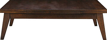 コパン ブラウンエクステンションテーブル W120-180×D65×H36