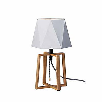 Espresso 2-table lamp エスプレッソ2テーブルランプ (LED球付属) AW-0571E テーブルライト 卓上照明 LED対応 布製 木製 無垢材 北欧 シンプル ナチュラル