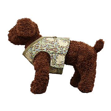 モリス柄 胴輪 超小型犬〜小型犬用 手作り ハーネス (Y) 日本製 Morris morisu Fabric by BEST OF MORRIS