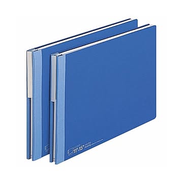（まとめ）ライオン事務器 データファイルバーストタイプ レター式とじ具 T9.5~11×Y15 1000枚収容 青 1115-FD2 1冊 【×5セット】