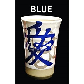 直江兼続・愛 タンブラー 青（BLUE）
