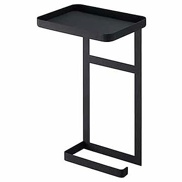 山崎実業 2段 トイレットペーパーホルダー上ラック tower ブラック