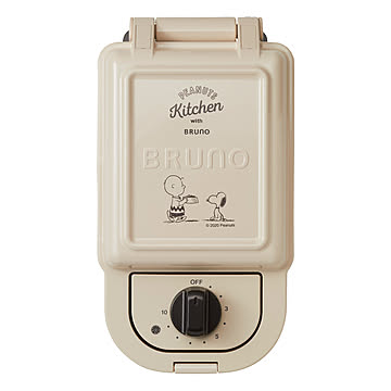 ブルーノ BRUNO ピーナッツ ホットサンドメーカー シングル BOE068 PEANUTS スヌーピー キッチン家電 調理器具 レシピ付き 食パン サンドイッチ