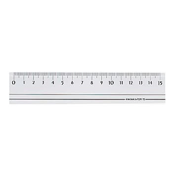 （まとめ）スモーク定規15cm【×20セット】