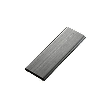 （まとめ） エレコム メモリカードケース/メモリークリップ/SD+microSD/アルミタイプ/スライドオープン式/クリップ付/Mサイズ/ブラック CMC-SDCAL01BK 【×2セット】