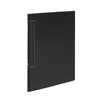 コクヨ クリヤーブックノビータウェーブカットポケット・固定式A4タテ 20ポケット 背幅5〜40mm 黒 ラ-TN560D 1セット10冊