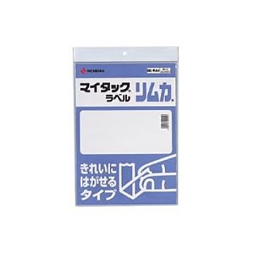 （まとめ） ニチバン マイタック(R) ラベル リムカ(R) フリーラベル （きれいにはがせるタイプ） ML-RA4 8枚入 【×10セット】