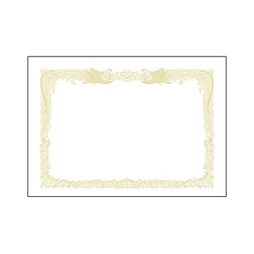 （まとめ） 厚口OA賞状用紙 白・縦書き 10-1280 10枚入 【×2セット】