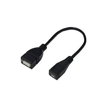 (まとめ)変換名人 USBケーブル20 A(メス) to micro(メス) USBAB/MCB20×10セット