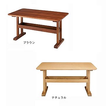 東谷 ダイニングテーブル デリカ HOT-456NA トラン HOT-456BR 2色から選べる 幅130cm 奥行75cm 高さ64cm 組立品 長方形 天然木 アッシュ材 送料込み