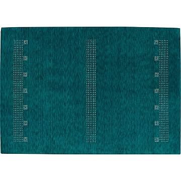 フランギャベ プレーベル 約70×120cm ターコイズ ラグマット ホットカーペット対応 防炎