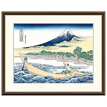 額絵 田子の浦略図 葛飾北斎 52x42cm 三幸