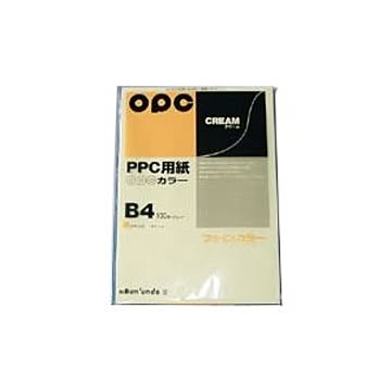 （まとめ） 文運堂 ファインカラーPPC B4判 カラー342 クリーム 100枚入 【×5セット】