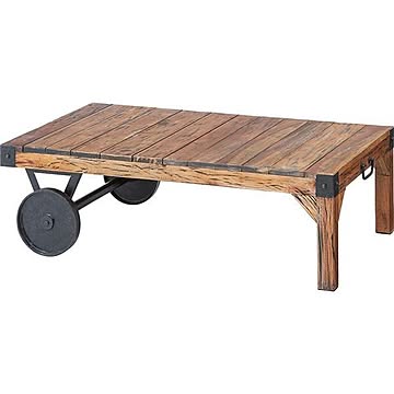 トロリー型サイドテーブル Timeless Tender 木製 アイアン TTF-116