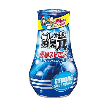 （まとめ）小林製薬 トイレの消臭元 便臭ストロングフレッシュEXクリア 400ml 1個【×10セット】