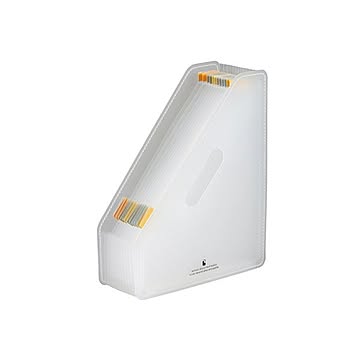 （まとめ） セキセイ ドキュメントスタンド A4判13ポケット タテ型 ホワイト 【×5セット】