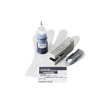 （まとめ） エレコム キヤノン 370用詰め替えインク THC-370PGBK5 【×5セット】