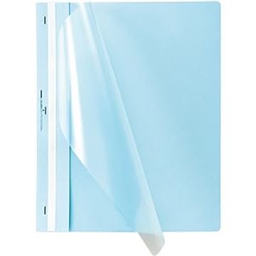 （まとめ） TANOSEE プレゼンテーションファイル スタンダード A4タテ 50枚収容 ブルー 1パック（5冊） 【×15セット】