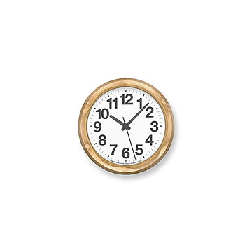 Lemnos レムノス Clock A / B Small OAK クロックエービー スモール オーク (掛時計/スイープセコンド) YK24-14 / YK24-15  ウォールクロック 壁掛け時計