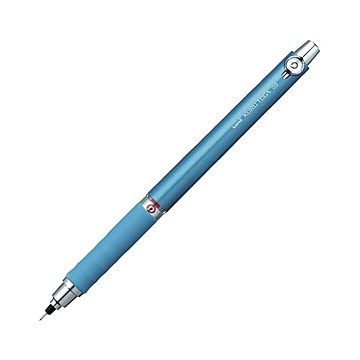 （まとめ） 三菱鉛筆 クルトガ ラバーグリップ付（0.5mm芯） M5-656 1P.33 ブルー 1本入 【×5セット】