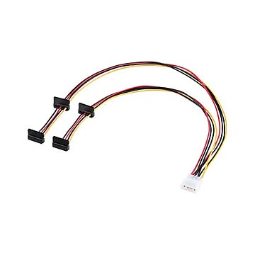 (まとめ)サンワサプライ シリアルATA電源4分岐ケーブル TK-PWSATA8N×3セット