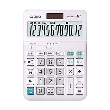 （まとめ）カシオ W税率電卓 12桁 デスクタイプDW-200TC-N 1台【×5セット】