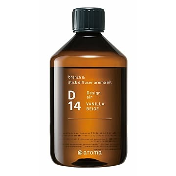 アットアロマ D14 バニラベージュ ブランチ＆スティックディフューザー専用アロマオイル 450ml【代引不可】