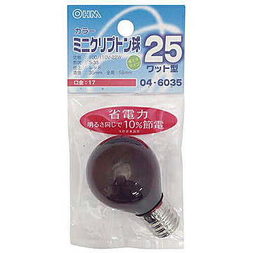 オーム電機 OHM 046035 クリプトン 管理No. 4971275460355