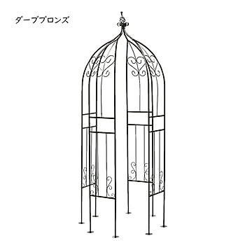アイアンハーフアーチ オベリスクキット 組立式 IF-N0035 幅850x奥行850x高さ2090mm 住まいスタイル