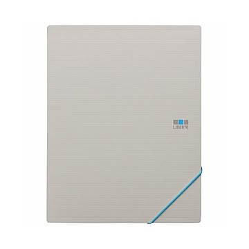 （まとめ）ライオン事務器ホルダーブック(リベルテ) A5タテ(見開きA4) 8ポケット グレー HB-302L 1冊 【×20セット】