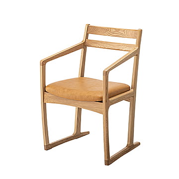 東谷 アームチェア JPC-126OAK 幅51x奥行52x高さ78cm