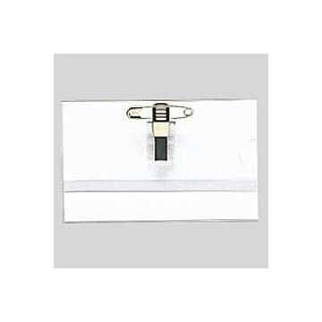 （まとめ） 名札 名刺型 再生PET製 CR-NF42P-T 1個入 【×50セット】