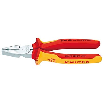 KNIPEX（クニペックス）0206-225 強力絶縁ペンチ 1000V