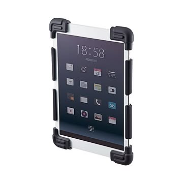 （まとめ）サンワサプライ 耐衝撃シリコンケース PDA-TABH4BK×30セット
