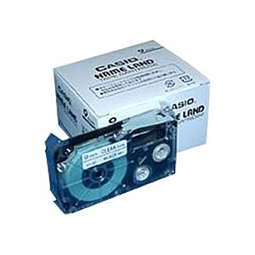 （まとめ） カシオ ネームランド用テープカートリッジ スタンダードテープ 8m 5巻入 XR-9X-5P-E 透明 黒文字 【×2セット】