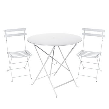 ビストロ ラウンドテーブル77Hとチェア2脚セット (10色) ｜Fermob/bistro