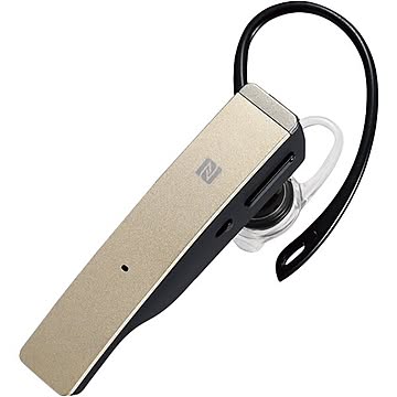 バッファロー(サプライ) Bluetooth4.1対応 2マイクヘッドセット メタルアンテナ搭載&NFC対応モデルゴールド