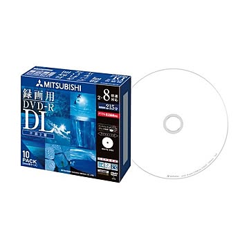 （まとめ）三菱ケミカルメディア 録画用DVD-RDL 215分 2-8倍速 ホワイトワイドプリンタブル 5mmスリムケース VHR21HDSP101パック(10枚) 【×3セット】