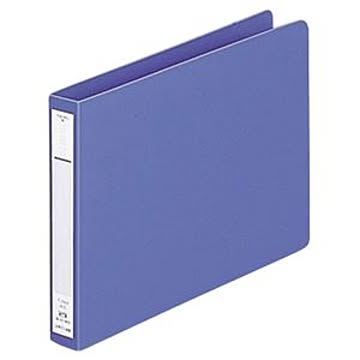 (まとめ) リヒトラブ パンチレスファイル（HEAVY DUTY） A5ヨコ 160枚収容 背幅25mm 藍 F-374-9 1冊 【×15セット】