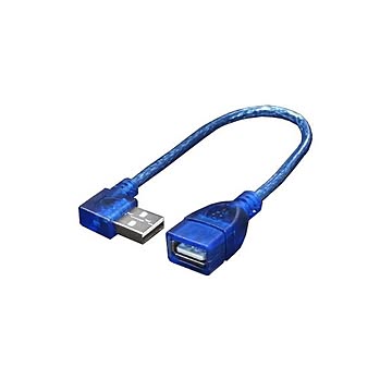 (まとめ)変換名人 USB L型ケーブル延長20(右L) USBA-CA20RL×10セット