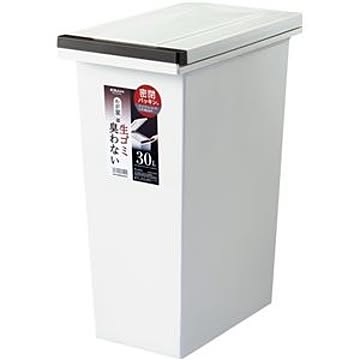 エバンMP 10個セット ダストボックス ホワイト 約幅23.2cm 30L ふた付 密閉