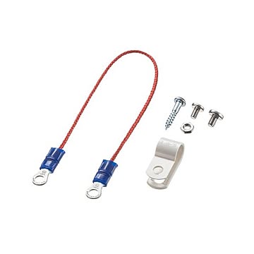 （まとめ） サンワサプライ TR-AD6シリーズ用盗難防止ケーブル、クリップ、ネジセット TR-AD6SET 【×2セット】