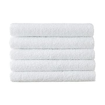 フェイスタオル ホワイト 230匁 1パック 5枚 ×20セット