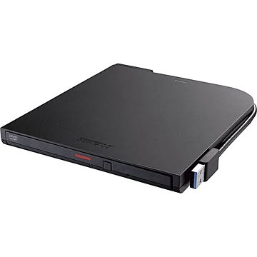 バッファロー USB3.2(Gen1)対応ポータブルDVD-ROMドライブ 読込専用モデル DVSM-PTR8U3-BKA