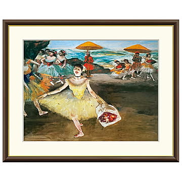 額絵 花束を持ち挨拶する踊り子 エドガー・ドガ 61x49.5cm 三幸