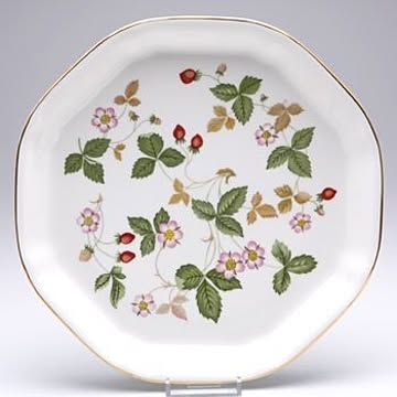 ウェッジウッド　ワイルドストロベリー　オクタゴナルディッシュ(L)　Wedgwood　イギリス　洋食器　ブランド